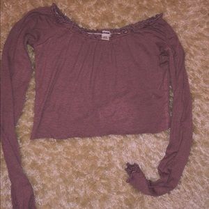off the shoulder crop top